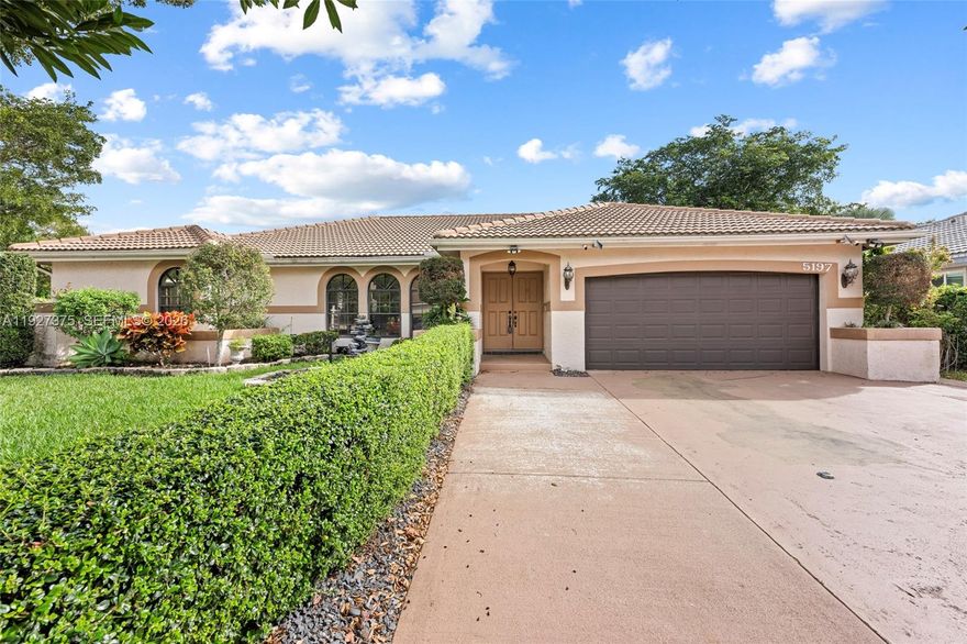 Wow.. Totally Upgraded 4-Bedroom, 3-Bath Pool Home Located In Prestigious Hidden Hammocks Coral Springs. This Home Features An Expanded Driveway. A Bright, Open Layout With Living, Dining & Family Rooms. Newer Laminate Flooring, Vaulted Ceilings, And Recessed Lighting Throughout The Main Living Areas. Updated Kitchen Features Quartz Countertops, A Large Center Island, White Wood Cabinetry, And Black Stainless Appliances. New Roof 2017. Updated Electric Panel. Impact Sliding Door & Garage Door. Large Primary Suite Has 2 Closets, Crown Molding, And Overlooks Pool And Patio. En-Suite Bath Is Updated W/ 2 Vanities And Large Shower. Another Large Bedroom Has A Walk-In Closet And Updated En-Suite Bath Which Is Great For Company Or In-Laws. 2 Other Guest Bedrooms Share An Updated Hall Cabana Bath. This Backyard Oasis Is Perfect For Entertaining With A Covered Patio, Screened In Salt Water Pool, And Spa. Outdoor Kitchen With Built-In BBQ, Fridge, Sink, TV, And More. Wood Deck. Greenhouse & Fruit Trees. This House Features A Water Softener & Solar Panels For Low Electric Bill At No Additional Cost (Paid Off). Best Of All Low HOA ($44 Per Month) No Approval Process. Minutes From Parks, The Promenade, Shopping, Dining & Theater. Close To Sawgrass Expressway And Turnpike. Too Many Upgrades To Mention. This One Will Not Last.