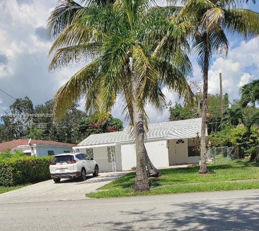 This property is across from Greynolds Park Golf Course.  Close to city hall where the neighborhood has access to a pool on those hot summer days.  Close to shopping to the west is the Sky Lake Mall and to the East is 
Aventura Mall.  A quiet family neighborhood 4 bedrooms 2 baths, washer/ dryer, central a/c, all new appliances in the kitchen.  Tile floors through out.