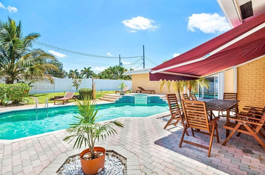 Experience the epitome of luxury living in this breathtaking 4-bed, 3-bath single-family house, nestled in the heart of Coral Ridge Isles. The house futures 2 lavish master suites, dining room, Cozy kitchen with natural gas stove, Spacious living room with ample room for relaxation and entertainment plus a Game room and the two car garage. The main master suite has 2 large walk-in closets providing ample storage and Spacious master bath, a serene oasis. Back yard with Heated swimming pool and jacuzzi tub ,Free-standing large gazebo perfect for outdoor entertaining, 3-zone sprinkler system utilizing well water for efficient irrigation. Coral Ridge Isles neighborhood, surrounded by top-rated public and private schools. - Close proximity to shopping, dining, and entertainment options.