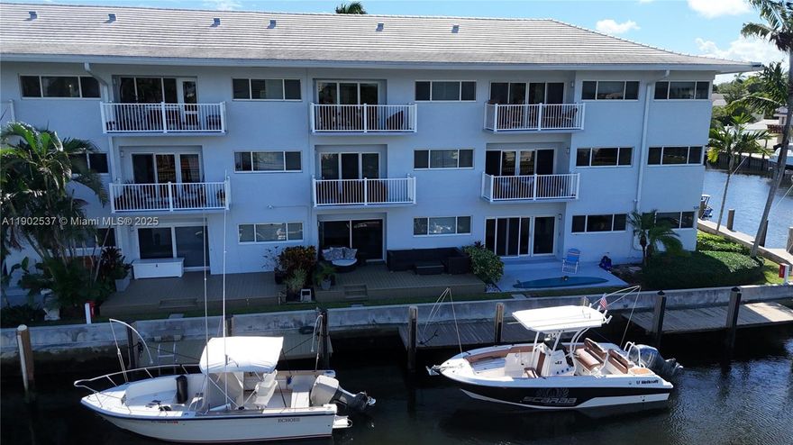 The perfect city getaway or for that  winter home, this waterfront 2 bedroom convertible 1.5 bath condo  has all the boxes checked.  Designer updated kitchen with quarts counters and stainless steel appliances.  High end finishes in the bathrooms as well, with the look and feel of quality.  Even designer furnishings are included.  Direct water views.  Tile floors and plantations shutters.  High impact doors and windows.  All located in the Las Olas Isles and a bike ride or walk to the beach, great shopping and restaurants.
