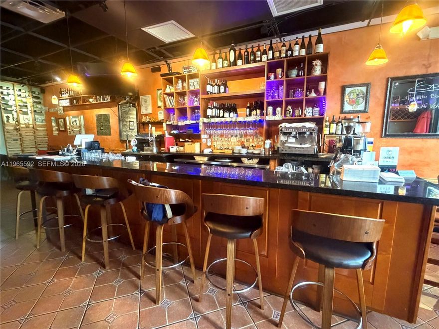 Turnkey opportunity now available for Sale. 1,250 sf Restaurant fully equipped centrally located East Hallandale Beach Blvd, great plaza anchored by busy retailers, minutes from golden beach and Sunny Isles Beach. Fully equipped with hood, grease trap, walk-in cooler and freezer, 6 burners stove, friers, grill, oven, gelato machine, coolers, seating for 30 people inside +6 at the bar and 12 outside, currently working with 5 employees, wine and beer Lic., large parking for customers and employees. Great business opportunity!!!