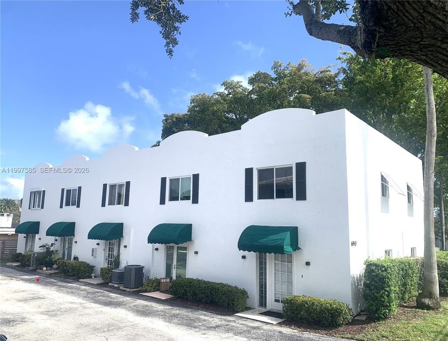 Boutique 5-unit townhouse-style condo in desirable Pompano Beach location. Property offers strong value with upside potential in a well-located area close to beaches, shopping, and dining. Beautiful townhome located east of Federal Hwy in the sought-after Santa Barbara subdivision. This well-maintained unit features impact windows and doors, plus an open-concept kitchen with stainless steel appliances. Bright living area with sliding doors and plantation shutters opens to a private fenced courtyard. Upstairs offers two spacious bedrooms, including a primary suite with updated shower, generous closets, and private balcony. Washer and dryer on second floor. Close to the beach. Close to dining, shopping, and coastal lifestyle. Perfect as a primary home, second home, or income-producing property. Financing may be possible, but due to the size of the association and insurance structure, some lenders may have restrictions. We recommend checking with your lender early — cash or portfolio lending may be the smoother route.