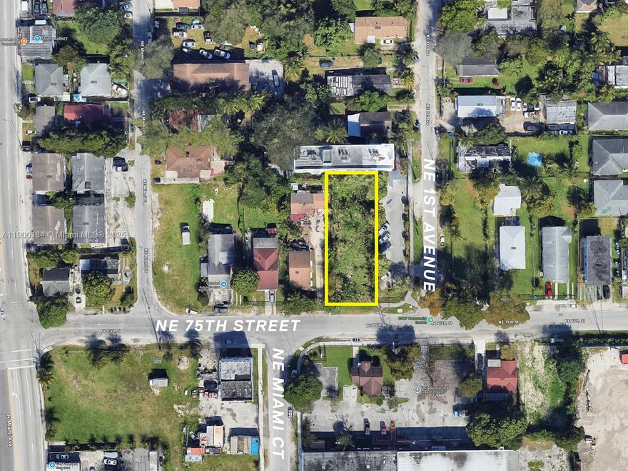 Prime 7,500 square foot corner lot located at NE 2nd Avenue and 75th Street, directly across from the new Supercar Storage Facility called Revault. Zoned T5-R (Urban Center Residential), this site allows a variety of residential development options by right, including:Single-family or custom detached homeTwo-family (duplex)
Multifamily residential (small to mid-scale apartments), subject to density and height regulations
This versatile zoning makes the property ideal for boutique apartment projects, townhomes, or live-work concepts.
Located along a rapidly developing corridor bridging Little River, MiMo, and Little Haiti, the site offers excellent visibility, strong traffic exposure, and convenient access to Biscayne Boulevard, NE 79th Street, and I-95.