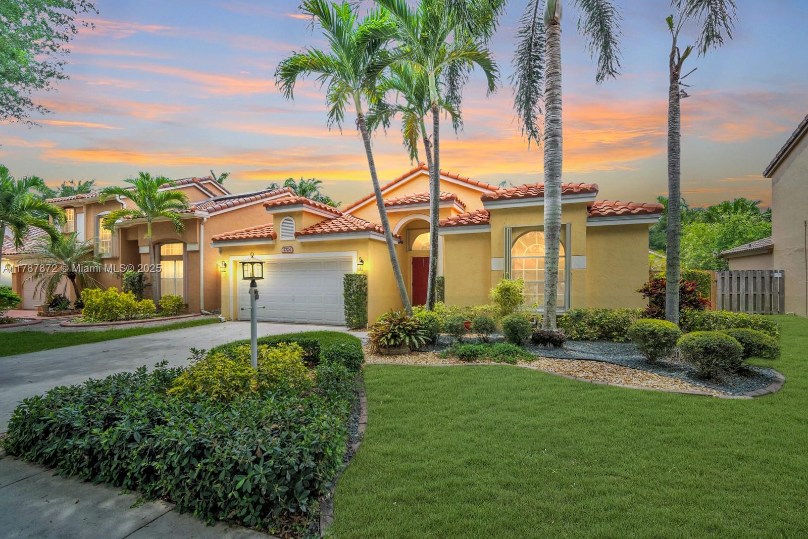 Beautifully updated 3 bed, 2 bath home nestled in Embassy Lakes, one of Cooper City’s most sought-after neighborhoods. Remodeled home is filled w natural light through arched windows & gorgeous floors that create an inviting atmosphere. Kitchen features white cabinetry, granite tops, stainless appliances,& island w extra storage, perfectly designed for both casual dining & entertaining. Open-concept layout flows into family room. Primary suite has a spacious walk-in closet & en-suite bath. Private oasis fenced backyard w paved patio, stone pathway, & lush green space for relaxing or hosting guests.Located on a quiet street in a pet-friendly neighborhood assigned to sought-after Cooper City schools.Resort-style gated community w fabulous pool, clubhouse, gym, sports courts,& 3 manned gates.