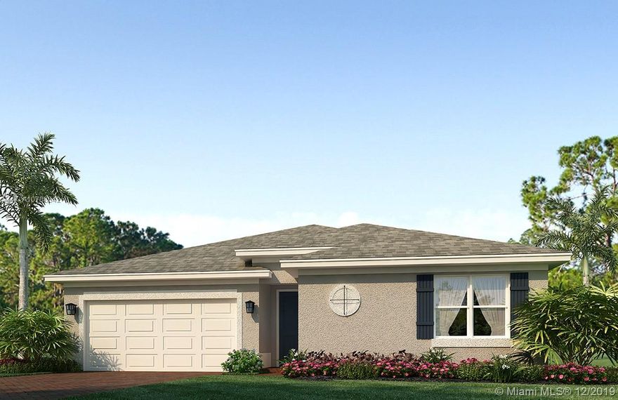 Brand new construction single family home with open floor plan. Spacious kitchen and pantry with plenty of countertop space. The home has the versatility to be used as an in law quarters as it has a separate entrance to a 1/1 apt that is adjacent to the home. Beautifully designed interior upgrades such as tall cabinets, ss appliances, stone tops, paved driveway and patio. Only 16 homesites in the community all with ½ acre lots with no HOA and no CDD. BRAND NEW HOME! CALL FOR A TOUR AND MOVE IN SPECIALS- Restrictions may apply *Pictures, photographs, features, colors and sizes are approximate for illustration purposes only and will vary from the homes as built. These photos are not of the actual home but are similar to the home being built.