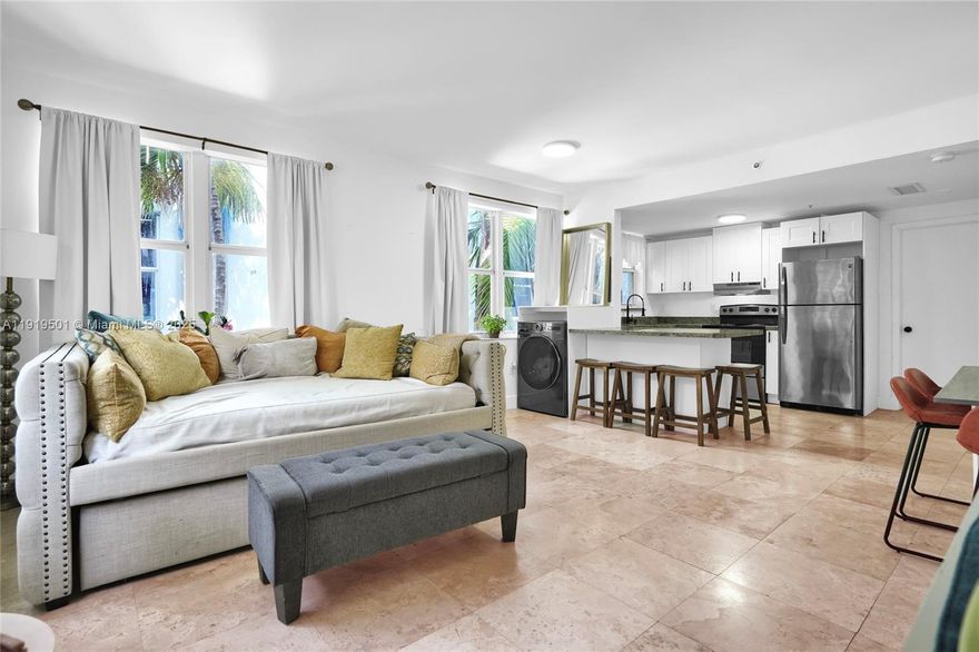 Offered furnished, this bright and inviting 1-bedroom, 1-bath corner residence is filled with natural light from multiple exposures and delivers a seamless blend of character, convenience, and quiet serenity. Perfectly positioned in the iconic Art Deco District, you’re just moments from Lincoln Road, the beach, Ocean Drive, cafés, boutiques, and everything that defines the South Beach lifestyle.

The open, airy layout is complemented by charming architectural details and a warm, welcoming ambiance throughout. A true turnkey opportunity in one of South Beach’s most desirable and walkable neighborhoods.
