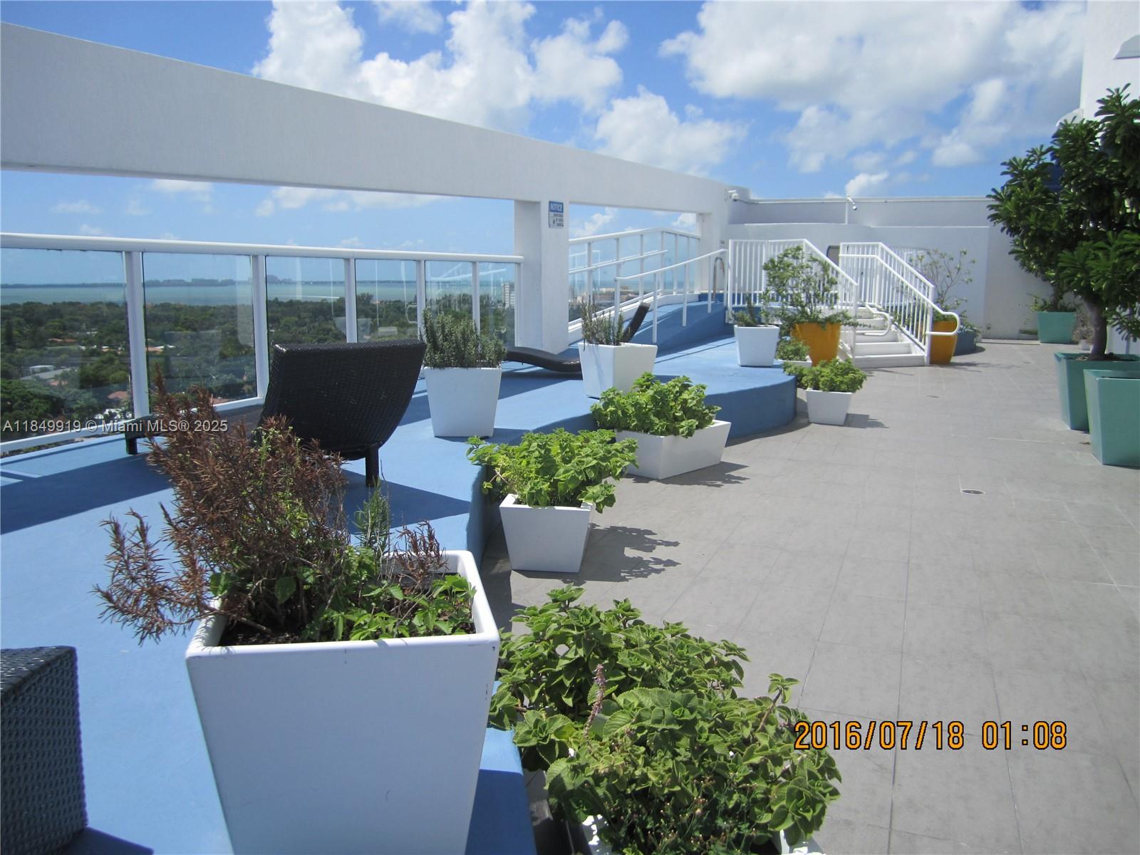 Great updated and impeccable one/one unit *** nice exclusive small building of Coral Sea View**very comfortable and spacious living-dining area**large bedroom with modern fan***bathroom has conveniently 2 accesses**kitchen with SS appliances**build in cabinets and granite countertop**washer & dryer**conveniently located between Coral Gables, Coconut Grove and Brickell**free Trolley-bus-stop on the building side facing Coral Way**fantastic updated rooftop terrace with a Jacuzzi and a BBQ area**breathtaking panoramic views**Walking distance to supermarkets, shops, etc.** small pool with lush vegetation**visitors parking available**NO PETS ALLOWED** RENTAL INSURANCE REQUIRED FOR TENANTS AND BACKGROUND CHECK**