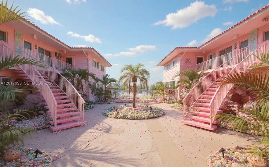 Cute one bedroom one bath ground floor residence 741 SF in a quiet two story 20 units art deco building historically designated by Miami Dade County. Bay / ICW waterfront building. Pool. New  seawall. New 40 ft deck. Newer paint. Newer gutters. Newer security gates. Unit recently panted throughout. Authentic Mexican tile flooring. Plenty of closet spaces. Mid century bathroom tub and shower combo. New fridge. New kitchen faucet. New shower head. Single lady tenant with quiet shiba inu currently pays $1950 pm rent. Lease expires June 30 2026. She will likely renew another year. If purchase is going to be owner-occupied call LA soonest possible.