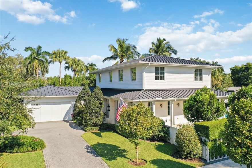 This magnificent, custom-designed residence completed in 2020, is in the heart of South Miami. This 5bed 6 bath masterpiece includes entertaining space throughout, pool views, spacious dining, chef’s kitchen with top-of-the-line appliances, elevated finishes & much more. From the moment you enter, you'll notice this home comes packed with a personality and aesthetic that is hard to find. Low-maintenance landscape and green space surrounded by tall Bamboo trees and Japanese Boxwood shrubs, sets the perfect mood for creating long lasting memories. Custom paneled, dual refrigerator and matching wine refrigerator, Solar panels, surround sound, fully automated ready, a true summer kitchen, and much more. This is by far the nicest home east of the highway in South Miami. There’s nothing like it!