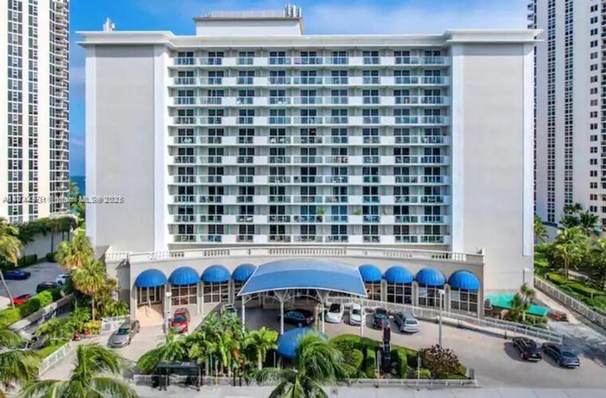 Stunning Remodeled Studio with Modern Amenities. Step into this beautifully remodeled studio with modern aesthetics. The kitchen is a culinary dream, featuring granite countertops, a full-size refrigerator/freezer & a convection oven & a sleek glass cooktop. The crown molding & tile flooring creates a seamless flow of sophistication and the unit boasts ample closets.  Impact glass patio doors open to a balcony with breathtaking views of the skyline & evening sunset. Residents are steps away from the Ocean and a heated pool. Adjacent to the pool deck is a fitness room with a sauna & steam room. The building has undergone a complete renovation, ensuring that all facilities are up-to-date.  Conveniently located, this studio offers easy access to some of the best attractions in South Florida.