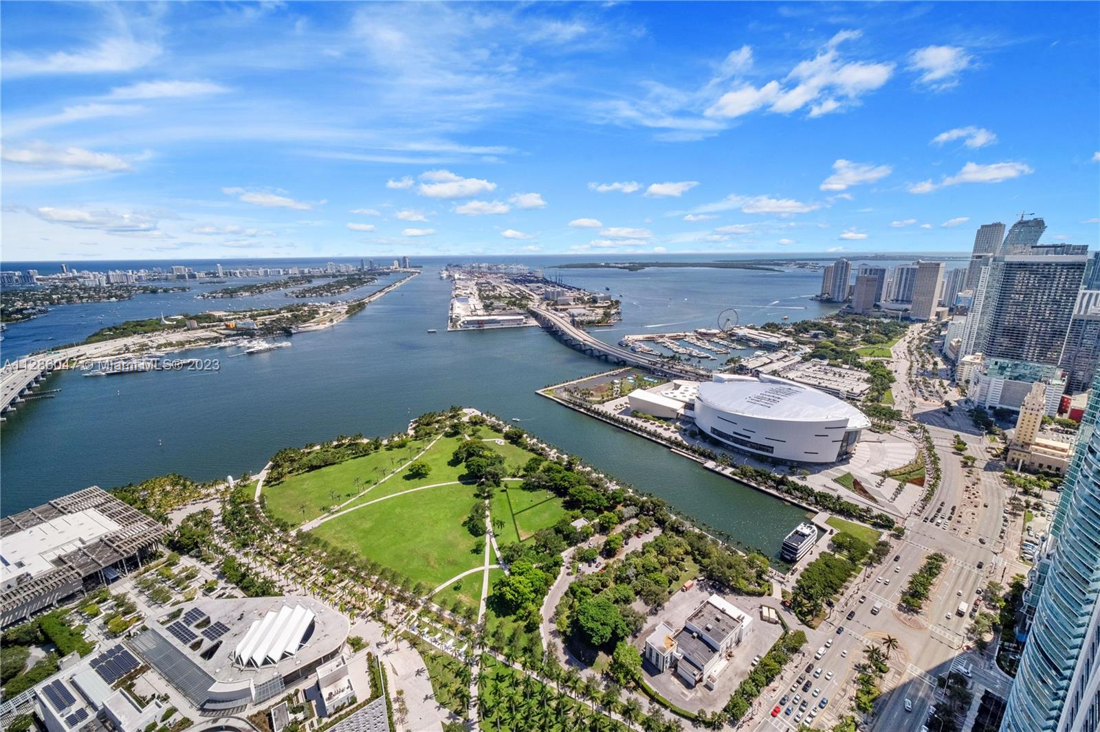 Incredible 58th Floor, 1779 sq ft. (1557 interior/222 sq ft. balcony) East to West floor-thru fully furnished unit at Marquis Residences in the heart of Miami! Steps from Museum Park and the Perez Art Museum, Bayside Shopping, Miami World Center and the Adrienne Arscht Cultural Center. Miami Beach, Wynwood, Midtown, & Brickell are all just minutes away. Stunning airliner views of Biscayne bay, Miami Beach, downtown Miami, Key Biscayne plus gorgeous sunset and city views. Private double elevator entry foyer, open kitchen, Two full bathrooms + half bath, Both bedrooms w/huge walk in closet. Top of the line amenities, pool, gym, spa, restaurant! Available annually or seasonally, 6 month minimum rentals only. See pricing accordingly. MARQUIS BEACH CLUB INCLUDED w/FREE PARKING & LOUNGERS!