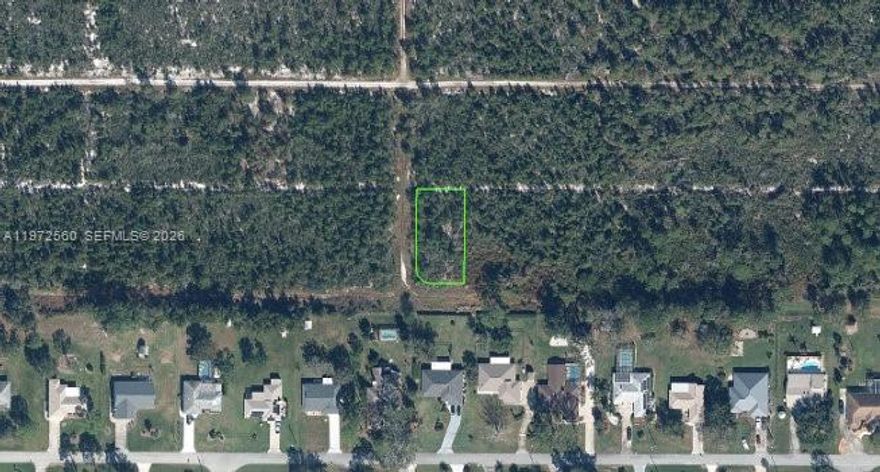 Wooded corner lot in Sebring Florida.  Located in an established neighborhood with existing homes nearby and mature landscaping throughout the area.  This undeveloped parcel offers an opportunity to build your dream home.  The corner position provides added space and flexibility for home design.  Whether you are planning a custom home or holding as a long term investment, this property provides the tranquility of a wooded setting with the convenience of nearby residential infastructure.