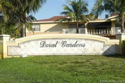 BEAUTIFUL APARTMENT LOCATED AT DORAL GARDENS, ON GROUND FLOOR, WITH PATIO, STEPS FROM THE COMMUNITY POOL, TOTALLY REMODELED KITCHEN WITH STAINLESS STEEL APPLIANCES, TILES THROUGHOUT THE UNIT, EXCELLENT LOCATION, CLOSE TO CITY PLACE, DOWNTOWN DORAL, RESTAURANTS, MAJOR EXPRESSWAYS, ETC.