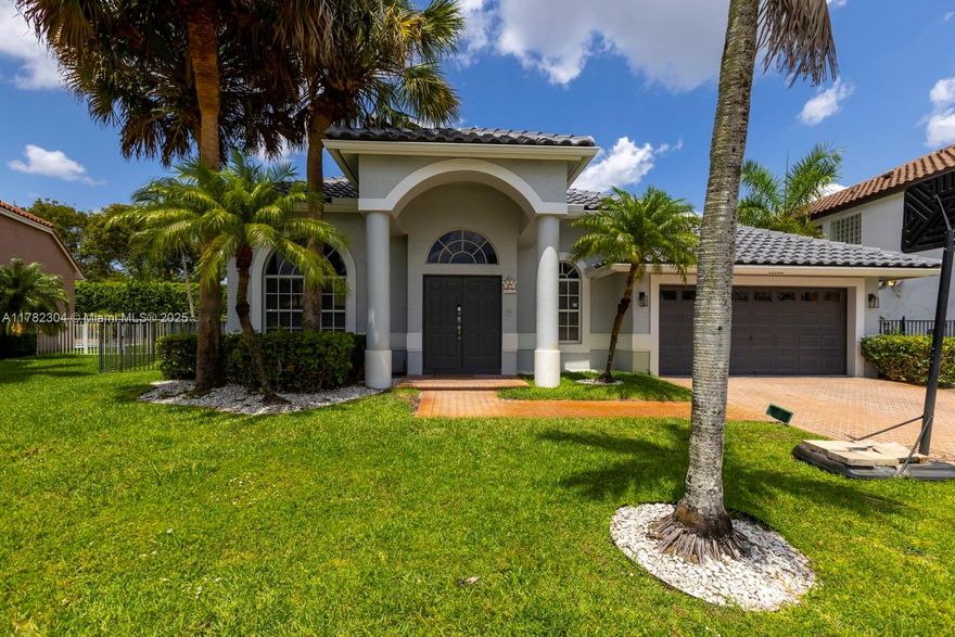 Beautiful and updated single story home located at the desirable community of Boca Isles South. This modern and magnificent house features a large gourmet kitchen with tons of quartz countertop space, AquaOx ater filtration system, stainless steel appliances, porcelain title throughout living area and waterproof vinyl flooring in the bedrooms. Upgraded bathrooms. Cable and Internet included. Beautiful backyard with a recently built heated pool, new deck and screened covered patio. Pool maintenance and lawncare included in the rent. Community Amenities include Clubhouse, Pool, Jacuzzi, Fitness, Tennis, Movie Theater, Basketball, Pool Table/Game Room and 24 HR Man Gated Security. A+ Rated Schools. Easy to show!