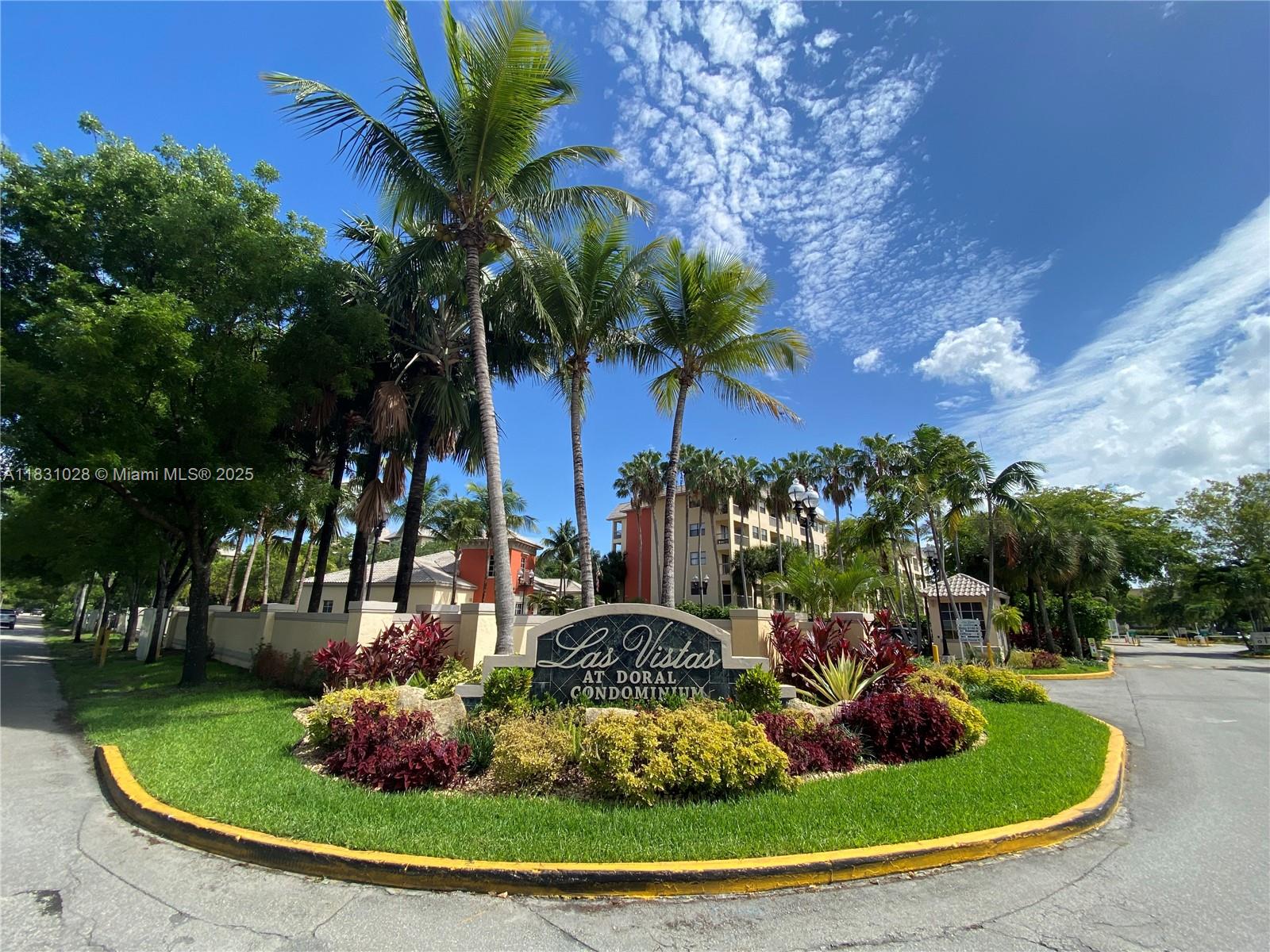 Excellent and spacious FIRST FLOOR WITH PATIO APARTMENT in Las Vistas at Doral Condo. 1 bedroom with
walking closet and 1 bath. Great living and dining room space with a patio view and exit to the community pool.
Washer and Dryer inside the unit. Great amenities in the community include pools, tennis courts, a playground
area, and a fitness center. Location, Location, Location, close to restaurants, shopping, highways, and the Downtown Doral Area.