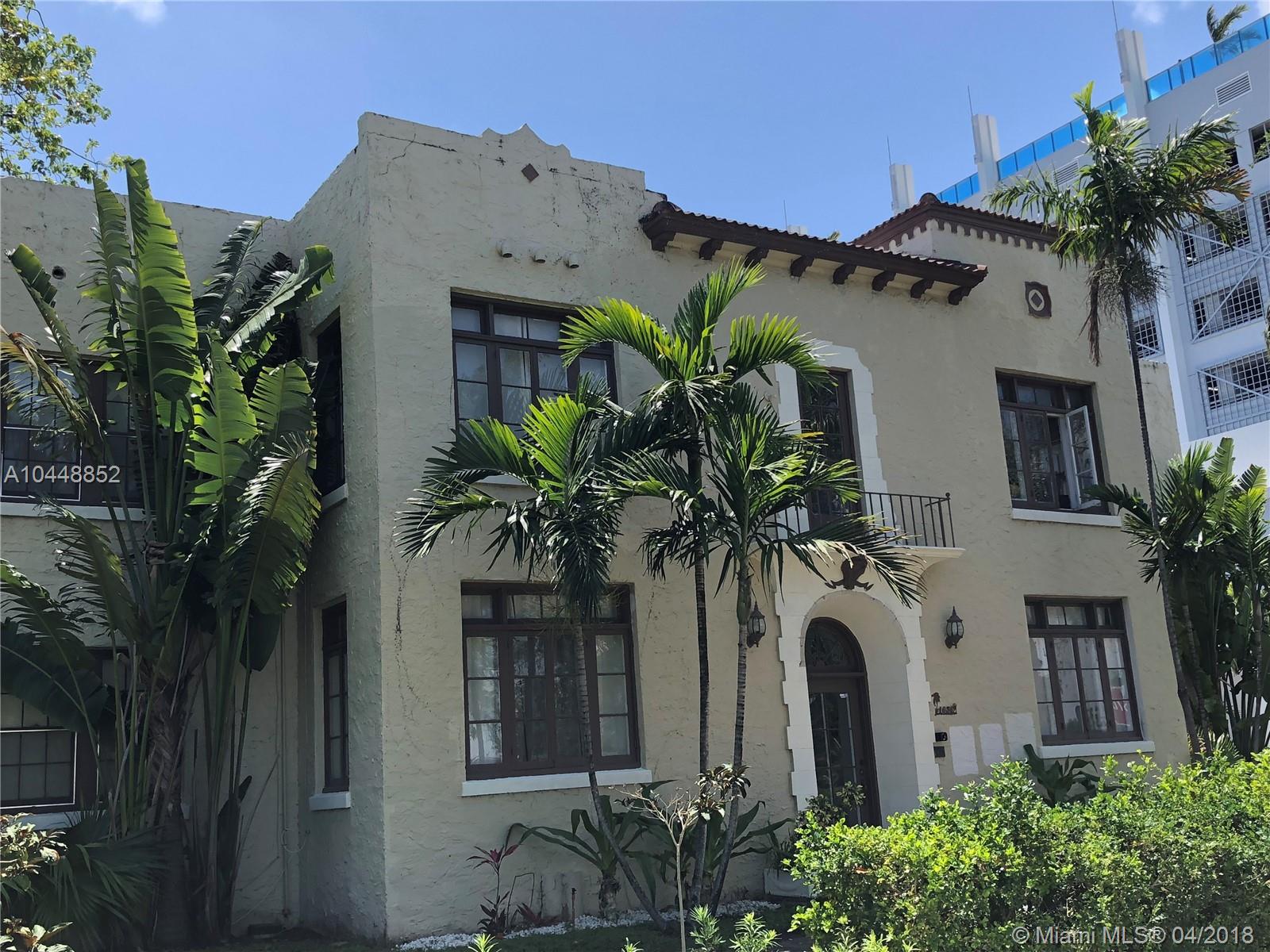 Great Income producing property!
Formerly called The Flora Hotel, this 16-unit Apartment is directly opposite the entrance to Young’s Golf and Country Club and one block far from Young's Circle.
The two-story building has 8 1BDR/1BATH units, and 8 large studios, all with bath and in very good conditions.
In design, the flat-roofed building block is moderately Mediterranean. This important landmark in South Florida history is still maintained in beautiful condition. For more than 80 years now, the sight of this comfortable building has anchored downtown Hollywood Boulevard for local residents and marked the main street of the city for everyone driving south on U.S. 1.
