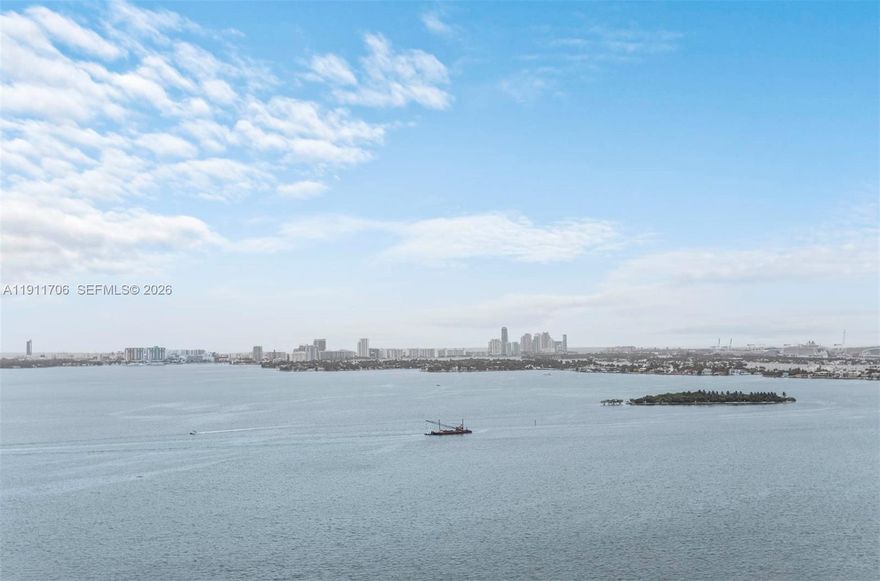 Direct Water views from amazing 3 bed, 3.5 bath + DEN condo with unobstructed water views to Bay, Ocean and great sunsets over Miami Skyline. property with over 1500 sqf of interior space with 2 ample sunrise and sunset terraces accessible from all rooms. great appliance package including Subzero and Wolf, blackout shades in all bedrooms and built out closets. ONE PARAISO Offers very complete amenities, Adults only sunrise pool, 2 pools at main deck, tennis courts, Spa-Sauna-Steam, fitness center, 24h valet, security and much more to mention. Located in the center of Edgewater, close to Brickell Financial district, downtown, Design District, yet close to Miami beach with easy access to MIA Airport and all major highways.