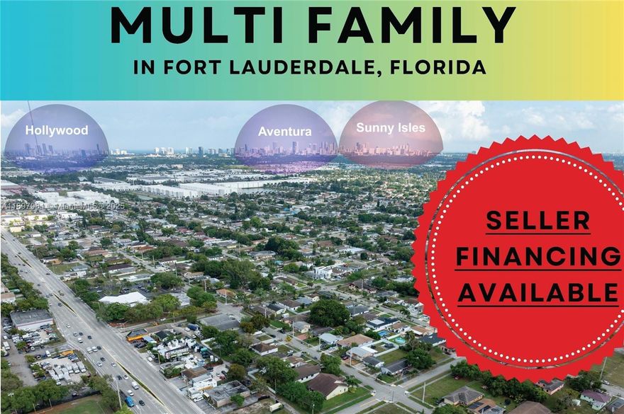Price reduced for a quick sale and SELLER FINANCING AVAILABLE! - Excellent investment opportunity. Multifamily 14 units. 2 folios side-by-side, each folio zoned 08-Multifamily Less than 10 units. 4,700 Sq.ft under A/C. Recent improvements to the units, 14 Parking spaces. All units are currently rented. NET INCOME = $180k CAP RATE = 7.5% **REQUEST A VIDEO TOUR** Centrally located and 15 minutes from the beach, 10 Minutes form Aventura mall, Downtown Hollywood. Mix of units: 11 Studios, 2 x 1 bed 1 Bath, 1 x 3 bed 2 bath **SELLER FINANCING AVAILABLE**