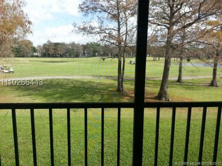 GREAT VIEW OF GOLF COURSE FROM THE SCREENED BALCONY OF THIS 2ND FLOOR ONE BEDROOM, 1.5 BATH UNIT IN ELEVATOR BULDING. DON'T MISS THE OPPORTUNITY. READY TO MOVE IN. LIGHT & BRIGHT WITH TILE AND LAMINATE FLOORS. NO PETS ALLOWED. LAUNDRY ROOM ON EACH FLOOR. ALL AGES COMMUNITY. ASSOCIATION TAKES ABOUT 2 WEEKS FOR APPROVAL.