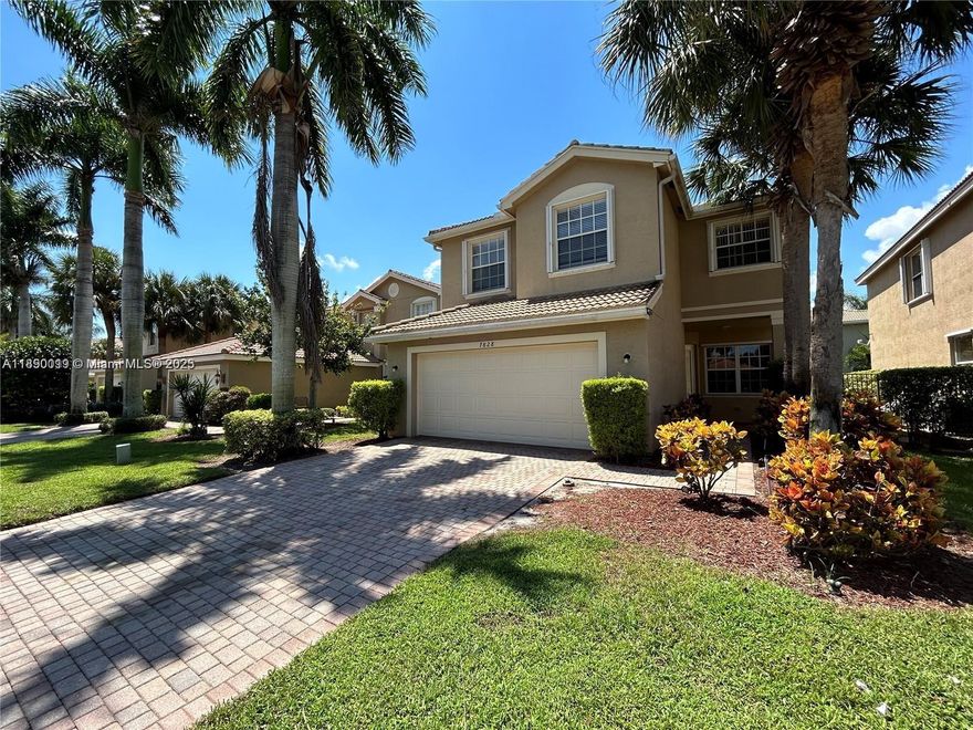 STOP LOOKING! YOU'VE FOUND YOUR NEW HOME! Beautiful 4 Bedroom/2.5 Bathroom Single Family home in the desirable community of Greystone. Features include a comfortable kitchen, tile downstairs & vinyl wood floors upstairs, master bedroom with 2 walk-in closets, laundry room, covered patio terrace for family BBQs, and 2 car garage! Additionally, you'll enjoy lake views in the backyard and a spacious driveway. Community amenities include an amazing clubhouse with pool, fitness center, social room, kids' playground, tennis, basketball, beach volleyball, soccer field, jogging paths, picnic areas, several lakes, and a guarded entrance! Close to great schools, shopping, hospitals, and expressways! Don't forget to watch 3 Min Full Video Walk-Thru in Virtual Tour! Hurry, won't last! Call now!