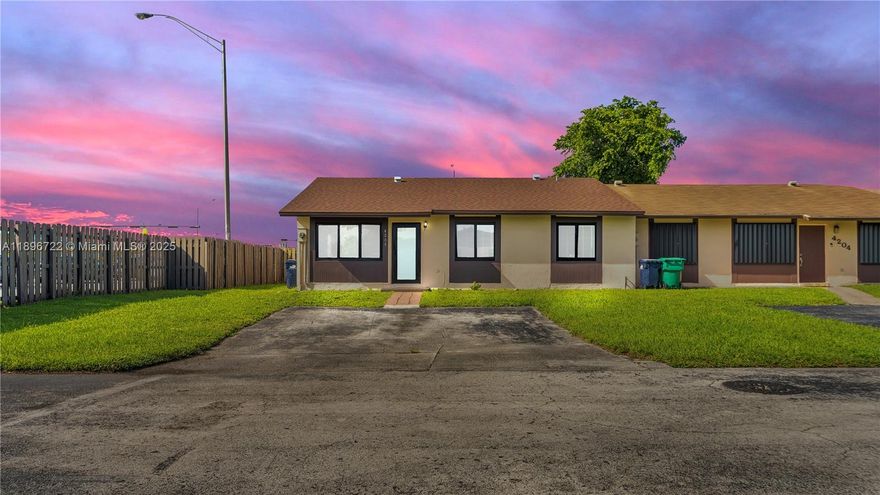 Spacious 3-bedroom, 2-bathroom corner townhome located just steps from the well-established Bent Tree community. Features include a brand-new roof, impact windows and doors, and a large fully fenced yard with canal access, ideal for outdoor enjoyment. Conveniently positioned near major highways, top-rated Miami-Dade schools, FIU, parks, hospitals, shopping centers, Dolphin Mall and many dining options. Available December 1st.