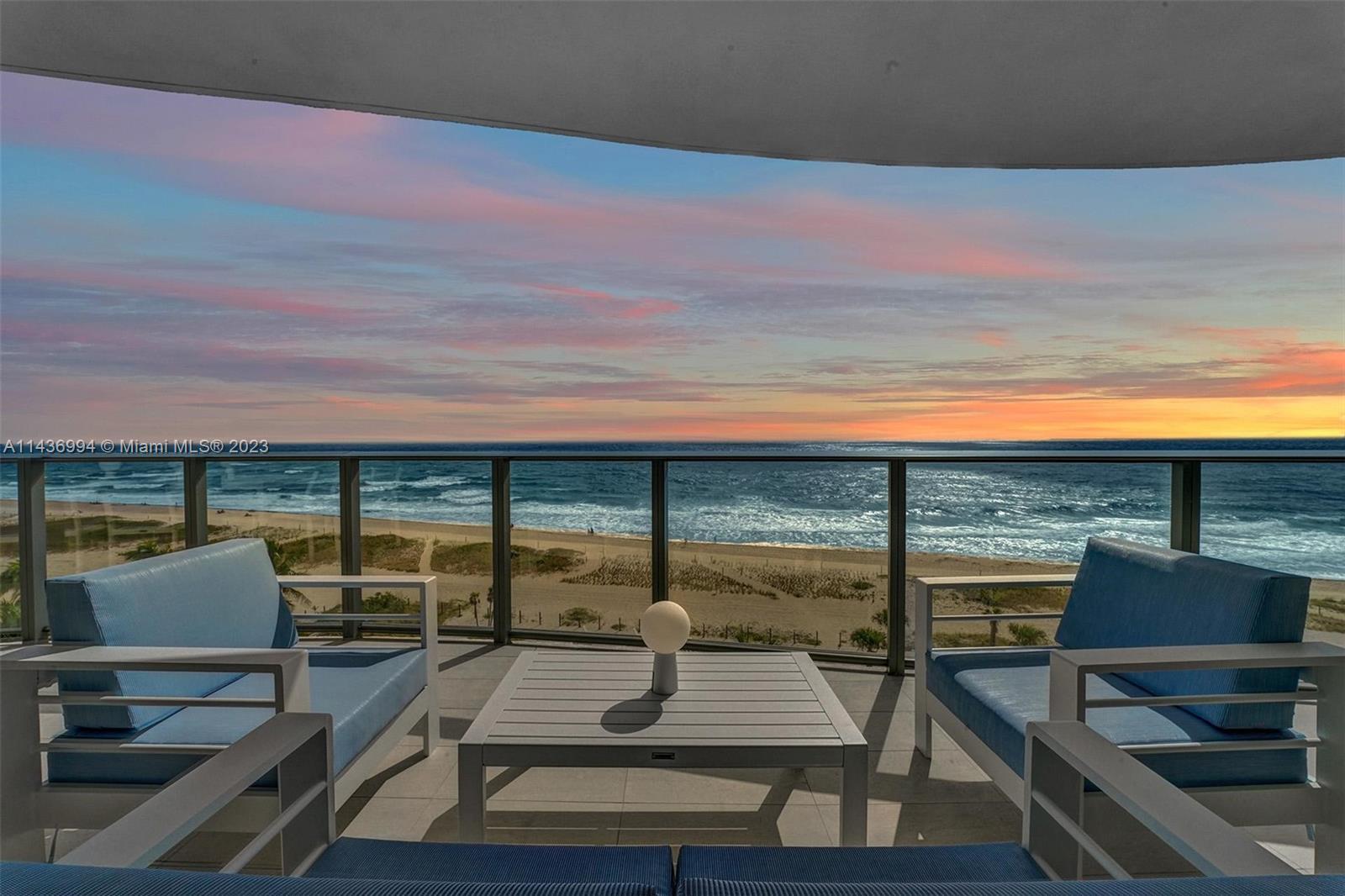 DIRECT OCEANFRONT BEAUTY! ENJOY THE LIFESTYLE THIS AMAZING LUXURY BUILDING, AMENITIES AND LOCATION OFFER. 2 BEDROOM, 2.5 BATH WITH DEN/OFFICE/BEDROOM. GOURMET KITCHEN WITH CHEF'S ISLAND AND ITALIAN CABINETRY, STONE COUNTERTOPS, MIELE INDUCTION COOKTOP RANGE, DISHWASHER, WINE COOLER AND SUB-ZERO REFRIGERATOR/FREEZER. LAUNDRY ROOM WITH CUSTOM CABINETS. UPGRADED LIGHTING, CUSTOM WALL UNIT IN LIVING ROOM WITH TV AND LED LIGHTS. MASTER BEDROOM HAS A BEAUTIFUL GLASS CHIP BLOWN PAINTED WALL, CUSTOM VANITY & COFFEE BAR. POWER BLINDS ON ALL SLIDING GLASS DOORS WITH BLACK OUT SHADES AS WELL IN BEDROOMS. GENEROUS BALCONY WITH GLASS RAILINGS. FLOOR TO CEILING HIGH-IMPACT DOORS. PRIVATE ELEVATOR AND FOYER. (LIV AREA 1880/TOTAL 2300). 200 LINEAR FEET OF OCEANFRONT BEACH. PET FRIENDLY BUILDING.