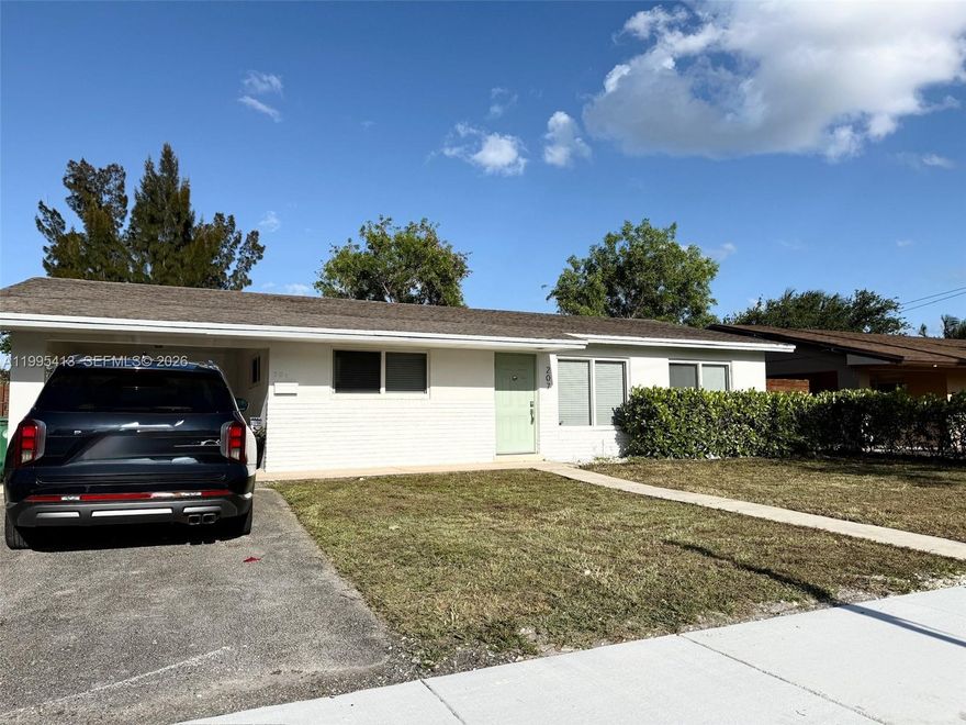 Fully remodeled 3/2 with lake view featuring primary w/ private bath and huge closet. Terrazzo floor refinish & 2 bath renovation in 2020. Updated kitchen with high-quality cabinets, quartz countertop, and SS appliances, Central AC & Heating system with Nest Thermostat, recessed lights, hurricane impact doors & windows, and new landscaping. Unique and private backyard, closed in by a beautiful wood fence. outdoor area comes w/ large deck, concrete pavers, play area for children & storage shed is also included. On top of everything, the home is in an excellent location! Minutes away from the beach, FFL airport, Dania Beach Casino & major Dania Pointe shopping/dining/entertainment.