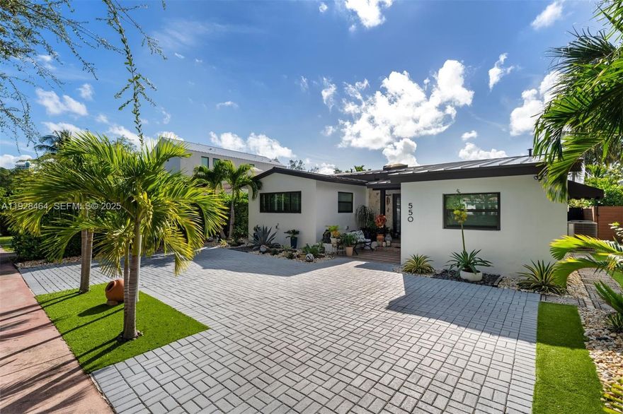 A perfect family home in Miami Beach’s beautiful Lakeview neighborhood! This immaculately maintained property has many recent updates including a new metal roof, impact windows & doors, brand new kitchen & appliances, porcelain floors and an impeccably renovated backyard and pool area. As you enter, a skylit foyer leads to an open living area, formal dining room and a spacious family room. The primary bedroom has ultimate privacy, separate from the other guest rooms. A former garage has been converted to a 4th room which can be easily updated to an additional bedroom.