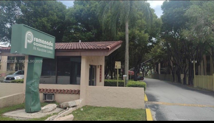 Beautiful, cozy and spacious 1 bedroom, 1 bathroom apartment.  The unit also has a washer and dryer.  Don't miss this amazing opportunity to live a resort-like lifestyle at the gated community of Promenade at Kendall Lakes.  1 assigned parking space.  Located on the first floor.  This Beautiful apartment is centrally situated near schools, shopping & restaurants.  Community offers plenty of amenities, a clubhouse, two pools, a tennis court and security.  Rent includes Water and Basic cable.  EASY TO SHOW.