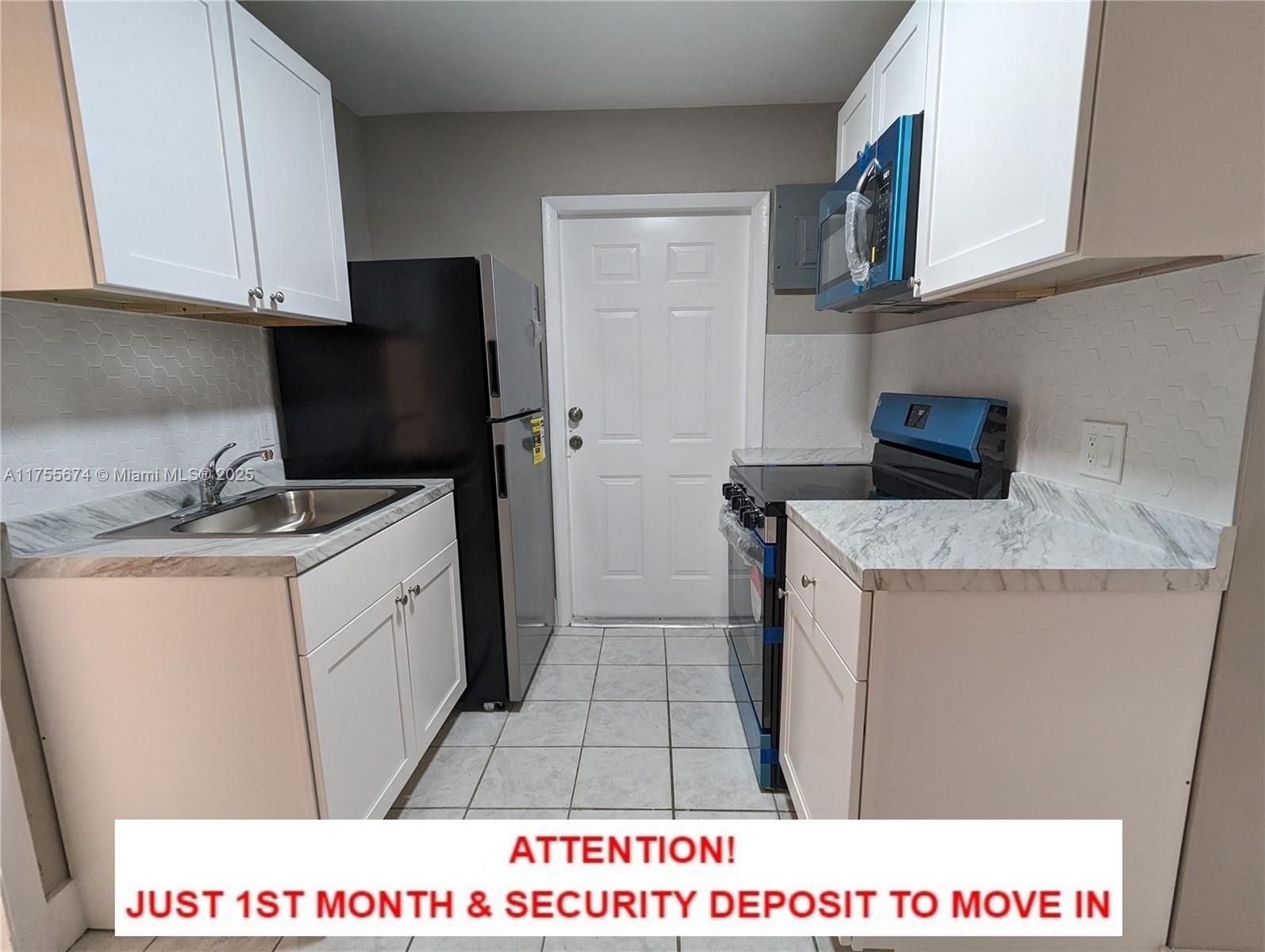 ATTENTION! JUST 1ST MONTH & SECURITY DEPOSIT TO MOVE IN!! Recently updated in-law quarters, featuring 1 bedrooms and 1 bathroom, have been thoughtfully updated with tile flooring and freshly painted. The kitchen shines with updated stainless steel appliances, creating a modern culinary space. Plus, a private patio invites you to relax and unwind. Don't miss out on the perfect blend of style, convenience, and privacy in North Miami – this opportunity won't last long!