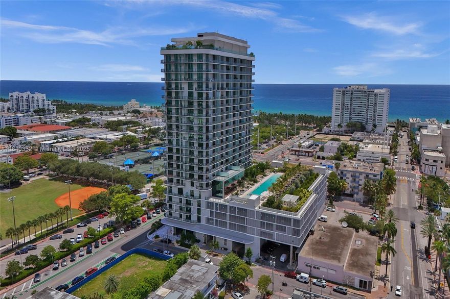 Stunning 2-bedroom, 2-bath condo in prime Miami Beach with breathtaking ocean views. This spacious unit features an open living room, dining area, and kitchen, plus an open balcony ideal for enjoying the sea breeze and sunrise. Both bedrooms are generously sized with abundant natural light and closet space. Located just 2 blocks from the ocean in a brand new building with high-end finishes, this residence offers top amenities including a large resort-style pool, recreation facilities, and elevator access. Short term rental allowed, making it perfect as a full-time home, vacation retreat, or investment opportunity. Enjoy the best of Miami Beach living in this exceptional property.