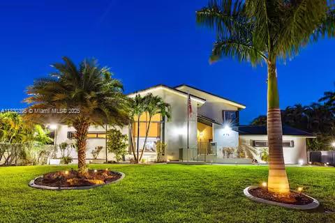 This magnificent residence is on an oversized lot with lots of privacy and features 4,200 SF furnished home with heated pool, jacuzzi, basketball court, pool table, fish tank, roulette wheel, tiki hut with barbecue and wine cooler and luxurious interiors all decorated by interior designer. Availability is flexible and rate does fluctuate seasonally. Open to negotiable terms and time frames. This residence comes completely furnished and has marble bathrooms, wood railings, oak floors and cleaning service can be added to rental. Close to the Hard Rock Hotel & Casino, Hard Rock stadium, FLL Airport and restaurants/shopping, sports venues nearby, pickleball, tennis.