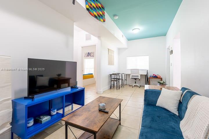 A fully furnished and exceedingly convenient location await you, just bring your suitcase and settle right in! This 2/1 apartment-style rear unit boasts a full suite of kitchen and laundry amenities, and is the perfect, secure, efficient, and cozy home to relax in. Easy access to I95 comes standard, or take the causeway directly to Miami Beach, and with dining, nightlife, and retail within only blocks, this home is ready for you with every modern convenience and in the perfect location for both work and play! Full impact windows offer peace and energy efficiency, and with downtown, Brickell, and Wynwood a short drive even in traffic, you can rest comfortably and enjoy comfortably without a long commute. Need a shorter term? Just ask! Call Daniel today for a private tour!