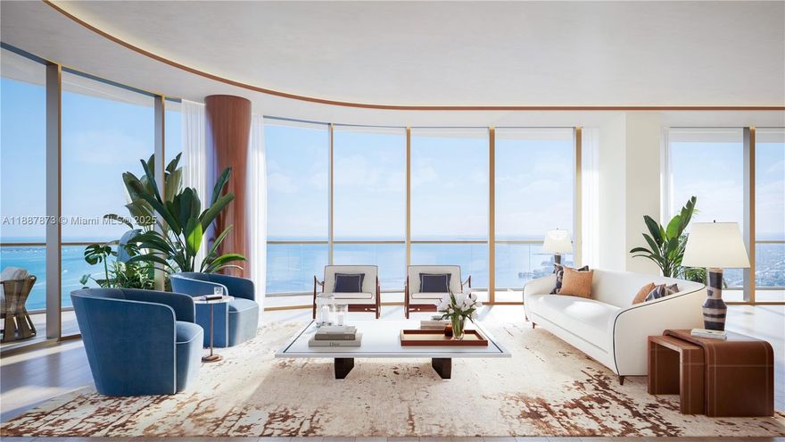 Nestled within the exclusive Canaletto Collection—the Crown of Cipriani—Residence 7204 redefines Miami luxury living. Spanning 3,465 SF plus a 1,558 SF terrace, this 4-bedroom, 4.5-bath flow-through sky home captures sweeping sunrise-to-sunset views of Biscayne Bay and the Brickell skyline. Designed by 1508 London, interiors feature Italian cabinetry, luxury appliances, and a private elevator foyer. The first-ever ground-up Cipriani-branded residential tower—now rising in Brickell—offers pre-construction pricing and an exceptional investment opportunity. Residents enjoy legendary Cipriani service & a curated collection of amenities: private restaurant, in-home dining, the 37th-floor Harry’s Bar lounge, private dining rooms, spa, salon, fitness center, pickleball, and a dedicated concierge.