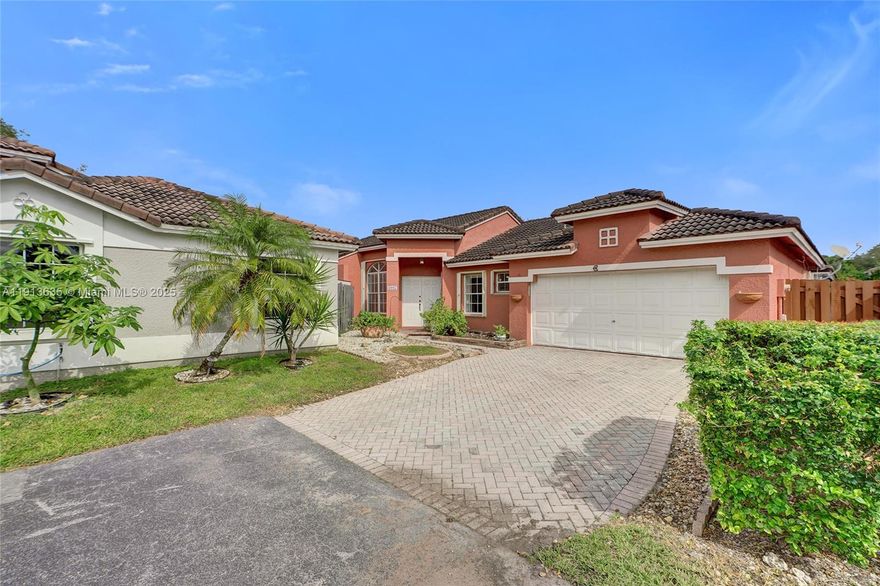 Discover this exceptional ONE-story 4br/2bth home in the sought-after Lago Mar subdivision in West Kendall! Tucked into a peaceful cul-de-sac, this residence offers a two-car garage plus ample parking. Enjoy a bright, elegant floor plan perfect for entertaining or relaxing. The large eat-in kitchen opens to the family and dining areas, with sliding glass doors leading to a patio/courtyard ready for your gardening talents. Move-in ready and filled with potential, it features very low HOA fees and a BRAND NEW ROOF-CREDIT at closing. Conveniently located near top restaurants, shops, parks, schools, & major roadways. Don’t miss this charming West Kendall gem!