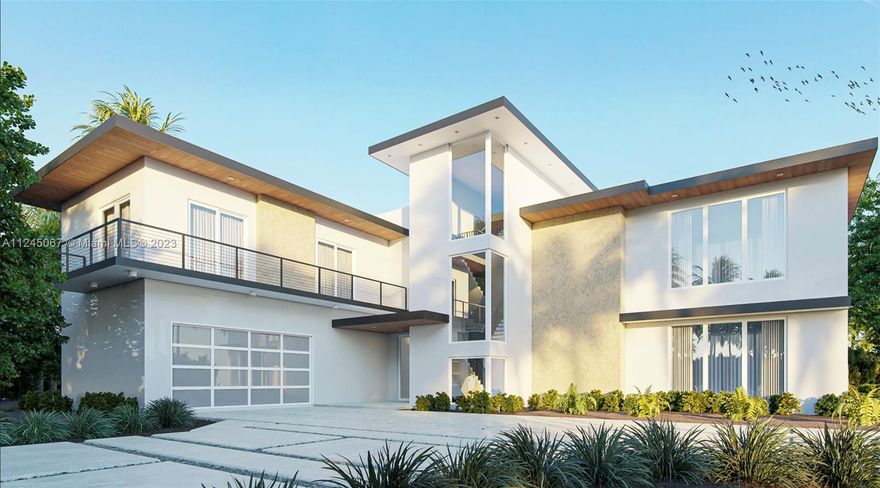 Amazing Modern Masterpiece, 5 en-suite bedrooms, plus an extra half bath. No details spared. This is solid brand new concrete construction to THE MAX! Actual Pure Concrete construction, even the roof is poured concrete, make Hurricane worries a thing of the past. This house is a bunker and can be finished within 90 days of contract. High Impact & Huge Windows. Ample Sundeck for extra entertaining area plus a huge backyard oasis. Must see to believe. Located right by the bay, you can taste it in the fresh breeze. Drive by and check it out, it’s a must see. Great area of Palmetto Bay! Extra Cabana/GUEST ROOM detached. Great floor plan! In time to pick your finishes, don’t delay. This property is gorgeous, it wont be on the market for long.