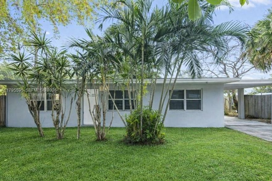 Welcome to this beautiful single family home in Pompano Beach! This residence boasts 3 bedrooms and 2 bathrooms, providing ample space for comfortable living. The open floor plan allows for easy flow between the living room, dining area, and kitchen, making it perfect for entertaining guests or spending quality time with family. The home features modern finishes and updates throughout, creating a stylish and inviting atmosphere. Enjoy the Florida sunshine in the backyard. Located in a desirable neighborhood, this home is just a short drive away from the beach, shopping, dining, and entertainment options. Don't miss out on the opportunity to make this lovely property your new home sweet home!