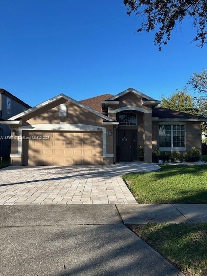 Nested in the heart of the wonderful community of Hunter's Creek is this beautiful 4/2 home that has been fully renovated.  New roof (2023), new paver driveway (2025), HVAC (2021), water heater (2024), master bath remodel (2024), pool refinished and new pool heater installed (2023), new kitchen cabinets, appliances, tile flooring, interior painting (2020 and 2021), and exterior painting (2022). Home is in turn key condition ready for new owners to enjoy this tranquil north-facing lakeview residence from the first day of occupancy.