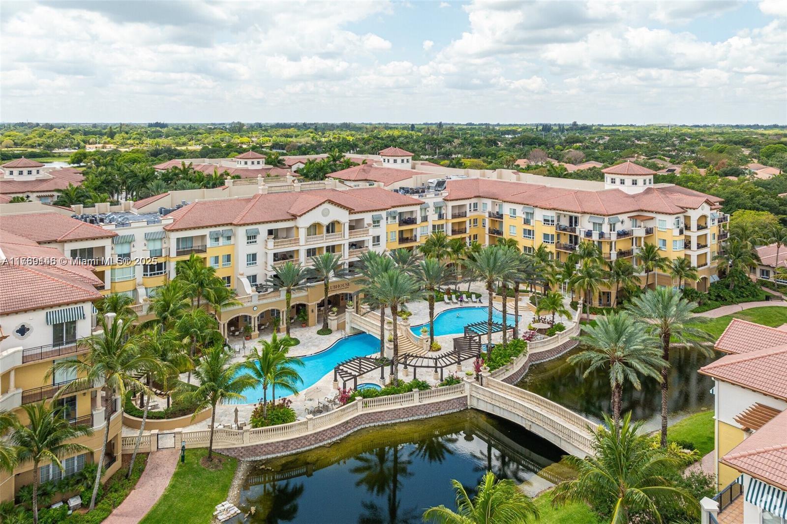 Step into this beautifully remodeled 2 bedroom, 2.5 bath condo in the sought-after 55+ resort style community of The Palms at Weston! This residence blends designer finishes & everyday comfort making it truly special. The open layout with luxury flooring flows seamlessly throughout, Gourmet kitchen perfectly equipped for cooking with ease, generously sized bedrooms, & an oversized walk-in closet in the primary suite that feels like your own boutique! Step outside onto the private balcony - a perfect spot for your morning coffee or evening unwind. Located close to the elevator with a convenient & desirable location. Clubhouse, on-site restaurant, fitness center, game room, library, beauty salon, heated pool, & 24/7 gated security all just minutes from shopping, highways & Cleveland Clinic!