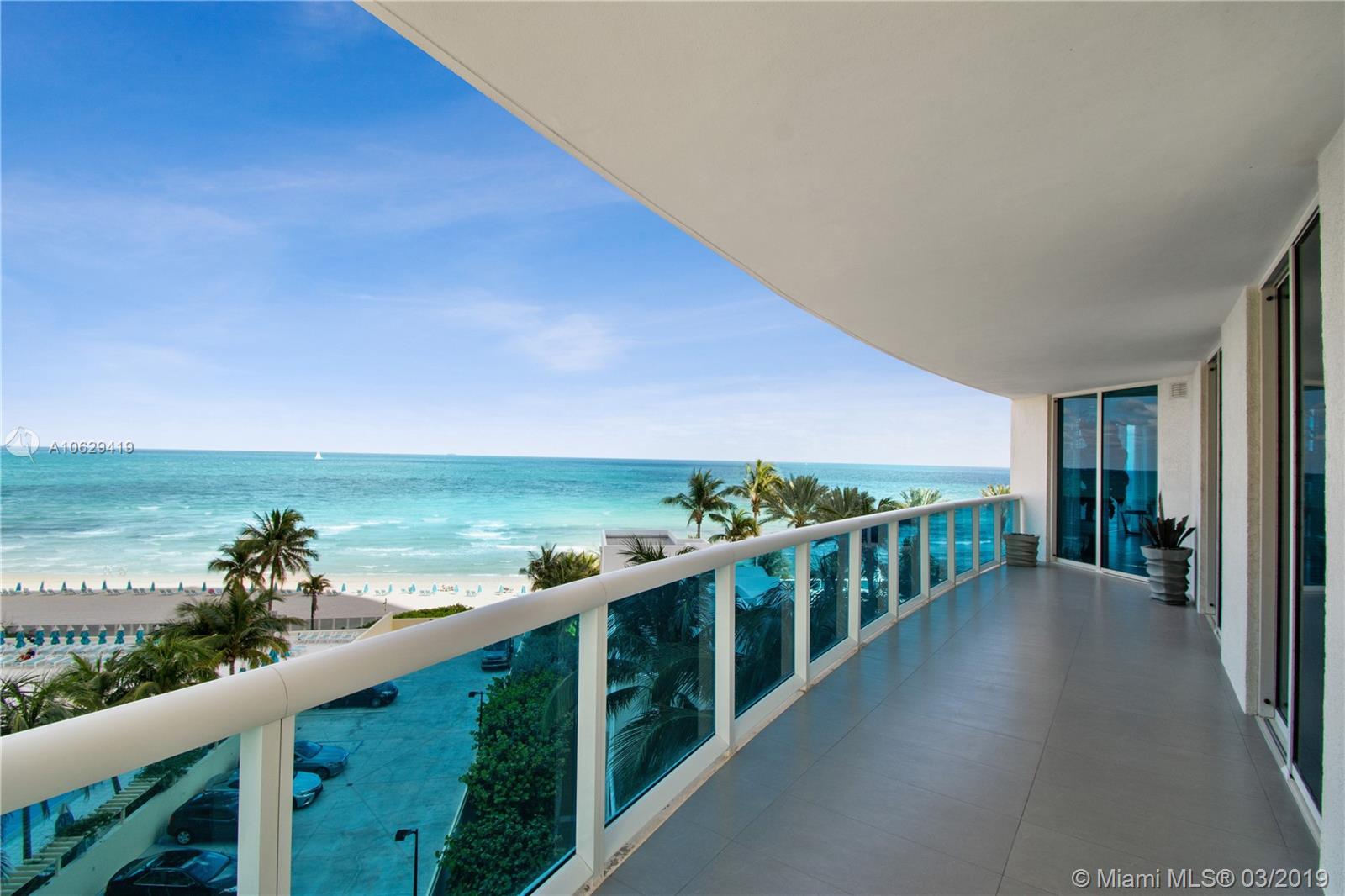 Wow! Enter double doors from private elevator foyer and immediately + throughout see the best direct Ocean views. Extraordinary residence is being sold turnkey. Some of the finest finishes + furnishings include electric shades, sound system, upgraded light kitchen counters + backsplash, light granite baths, designer furnishings by Artefacto. Fendi + Hermes accent pieces. A GEM!