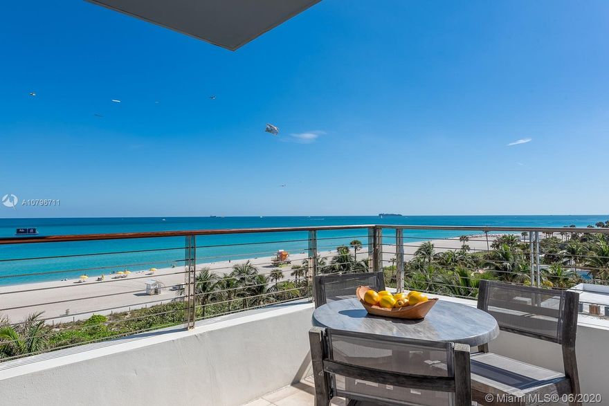 Full-Floor Beachfront Residence in the Faena District! Beach House 8 fuses the best in services and amenities of an Ultra-Luxury Condo with the security and exclusivity of a Private Estate. Residence features 4955 SqFt of turnkey interior and exterior living space with 4 Bedrooms, 4 Bathrooms, Sunrise & Sunset terraces with Beach & City views, flow-through architectural design, private elevators, floor-to-ceiling windows, Boffi kitchen with Miele appliances, Duravit & Dornbracht fixtures, Calacatta Gold marble countertops & backsplash, private elevators & two parking spaces. Luxurious amenities and services include a swimming pool with private cabanas & bar, beach service, Technogym fitness center, lounge, concierge & doorman shared with only 6 neighbors.