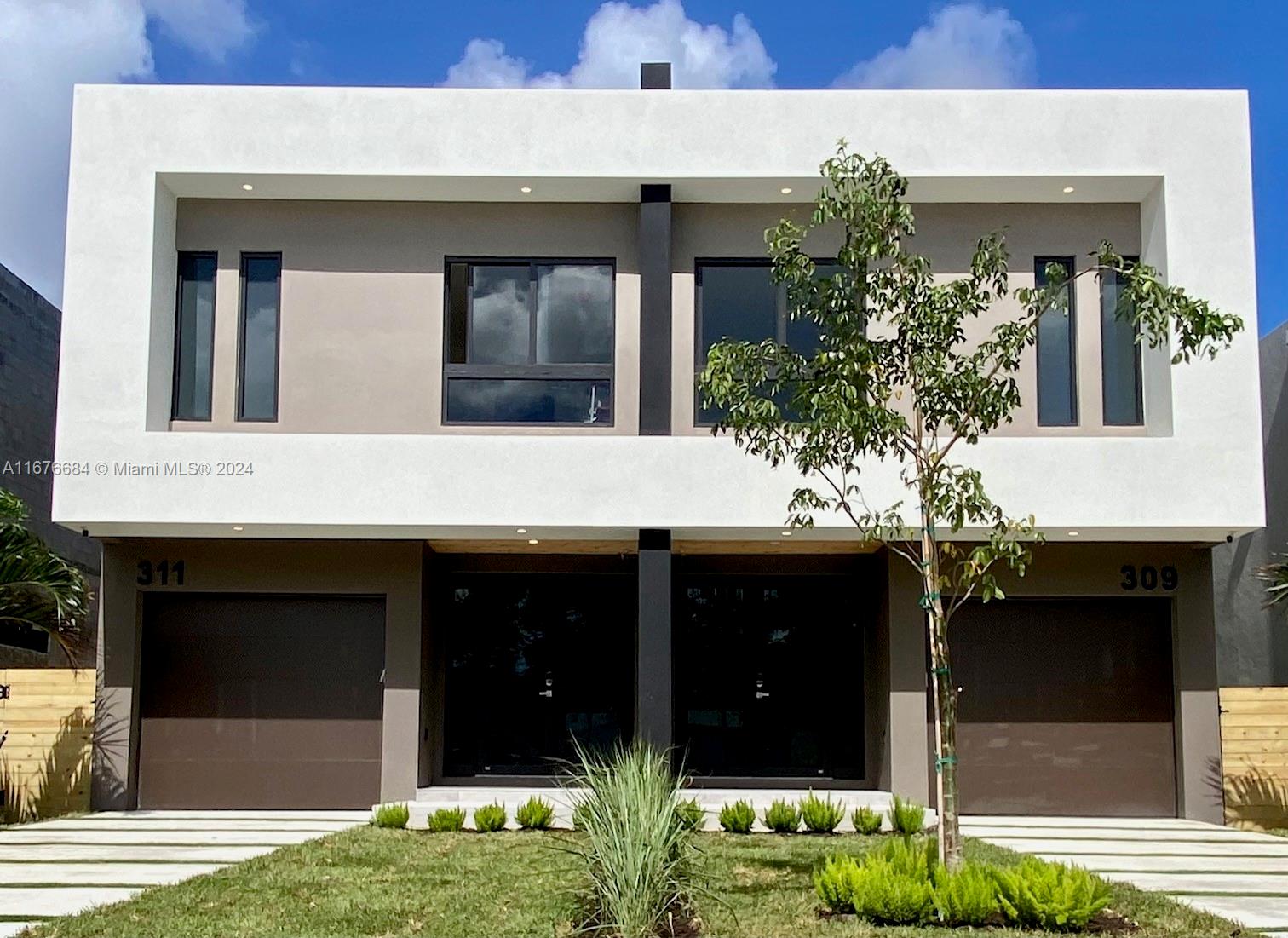 Located in the prestigious Tarpon River area, this 2024 townhouse offers 3 bedrooms, 3.5 baths, and 2,667 sq. ft. of modern luxury. The open-concept layout features 9' flat ceilings, while the gourmet kitchen is equipped with SS appliances, quartz countertops, custom cabinetry, and a wine bar. The master suite includes two closets and a private balcony. Premium finishes include 24x48 Porcelain tile on the main floor and water-resistant PVC flooring upstairs. Outdoors, enjoy a private Pool (10x15), a spacious patio with Travertine flooring, and ample parking. Hurricane impact windows and doors, Nest thermostat, Ring Doorbell, and a full Security System ensure modern comfort and safety. Fee Simple ownership with No HOA fees. Move-in ready!