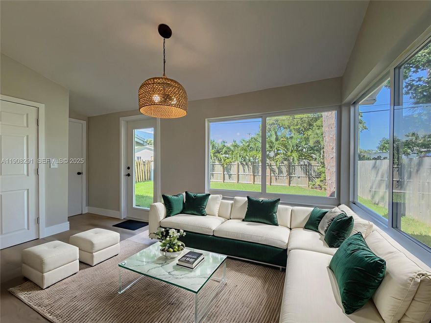 Welcome to this beautifully reimagined 4 bed / 3 bath home in Riverside Park, just minutes from Downtown Fort Lauderdale and Las Olas. Features include impact windows and doors, 2022 A/C, updated roof, new floors, and remodeled bathrooms. Upstairs suite offers vaulted ceilings, original Dade pine floors and a private bath. Spacious yard with fresh landscaping and upgraded driveway. A rare blend of character and modern comfort in a central location with no HOA.