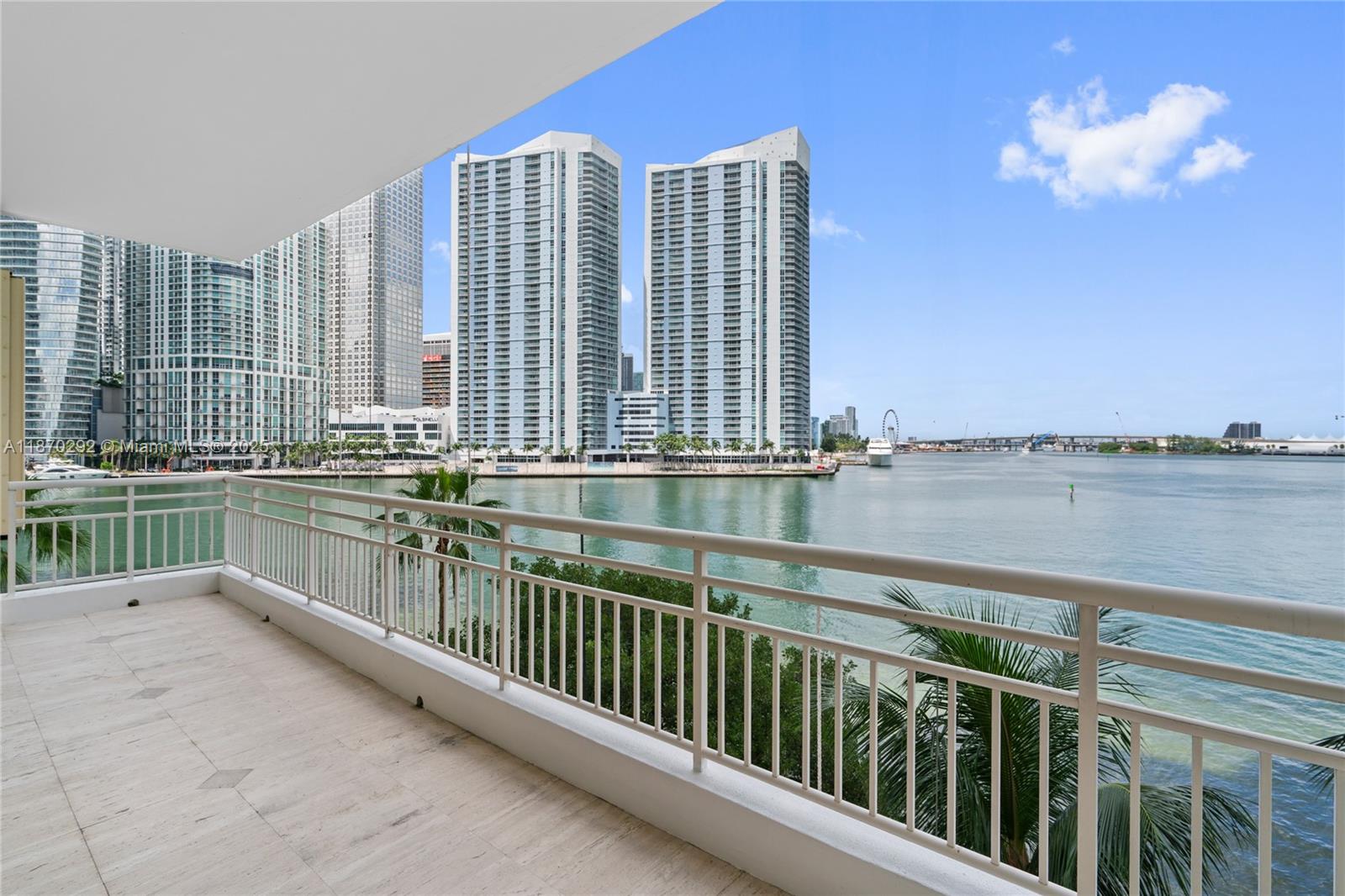 Enjoy a direct water view from this spacious 3-bedroom unit, currently configured as a 2-bedroom with a family/den space. Easily convertible back to a 3-bedroom layout. The den offers flexibility and can serve as a third bedroom if needed. Featuring high ceilings, marble floors throughout, and wood floors in the bedrooms. Conveniently, there are 2 parking spaces plus storage on the same floor level as the unit, eliminating the need for elevator use. Amenities abound, including a pool, barbeque area, gym, racquet and squash courts, valet parking, concierge, and 24-hour security.