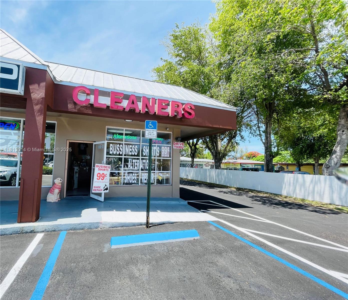 The full-dry cleaner has been in the exact location since 1997. The sale includes this location and another three drop/pick-up locations, a Retail counter, and Shirt pressing machines. It has excellent cash flow. The owner is retiring but willing to train new owners. Don't miss this incredible opportunity.