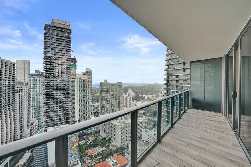 Beautiful unit in the luxury building of the SLS LUX. Located across from the Brickell City Center. 1 bedroom + DEN /2 full bathrooms with spectacular city and water views, private elevator foyer, Italian kitchen and tile floors. Unit has the following upgrades: marble kitchen counter tops, LED illuminated back-splash, beautiful master closet finishes and textures, electric-powered shades and blackouts. On the 9th floor SLS Lux has the most beautiful amenities: 2 pools, cabanas, lots of lounge areas to relax, mini golf, outdoor climbing wall & workout machines, kids playroom, gym, spa and sauna/steam room, valet and hotel service.