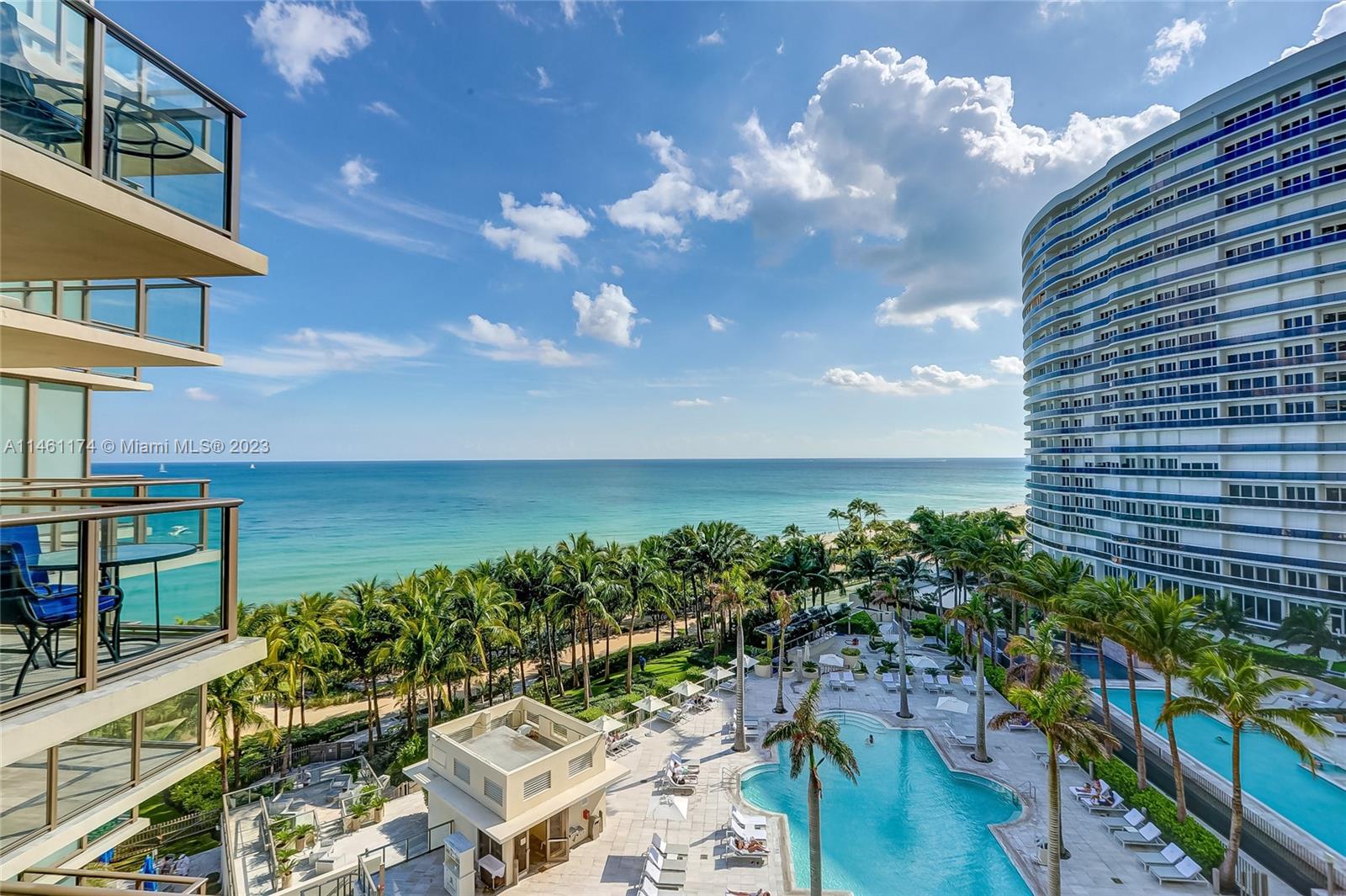 DIRECT OCEAN 1 BEDROOM PLUS DEN 2 LARGE TERRACES. 10' ceilings, convertible den electric shades and access to all of St. Regis's finest amenities: 12,000 sq. ft. Remede Spa, 3 world-class restaurants, 4 pools, state-of-the art gym, room service, concierge, valet, Kids' Club & 1,000 sq. ft. of sand beach with full-service attendants. Across the street from Bal Harbour shops. Rent daily/weekly.