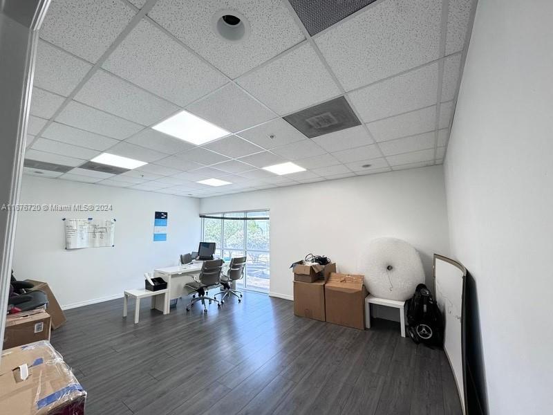 Monthly rent includes all utilities and electricity. A 280-square-foot private office, ideally located in a sought-after business park with easy access to major highways. The office features a large window with a street view and includes dedicated private parking. The premises are secured by a patrolled association with roving guard services.