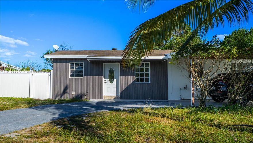 Beautifully renovated 3-bed, 2-bath home in the heart of Deerfield Beach. This move-in-ready property features an open layout with a modern kitchen, a cooking island, and updated finishes throughout. Both bathrooms are renovated, and the roof is in great condition. Outside, enjoy a covered carport, a spacious backyard perfect for relaxing or entertaining, and a fruit tree for fresh pickings. Located just minutes from beaches, shopping, dining, and major highways. NO HOA.