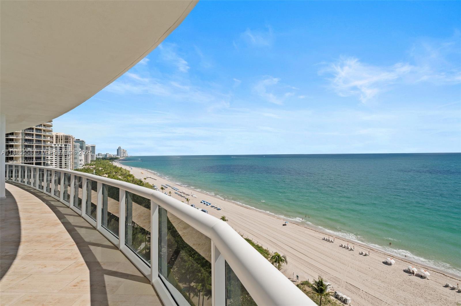 Spectacular panoramic 180 degree direct ocean views from this bright 2 bed 3.5 bath condo with east, south and north views in a prime location. Floor to ceiling windows, sub zero fridge/freezer, luxurious bathrooms, wrap around
terrace, private elevator entry foyer, lots of natural light. Amenities include gym with classes, spa, basketball, tennis,, restaurant, valet and concierge. Across the street from Bal Harbour Shops, walking to restaurants, supermarkets, houses of worship. Yearly restaurant consumption fee required.